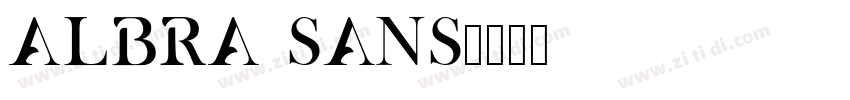 Albra Sans字体转换